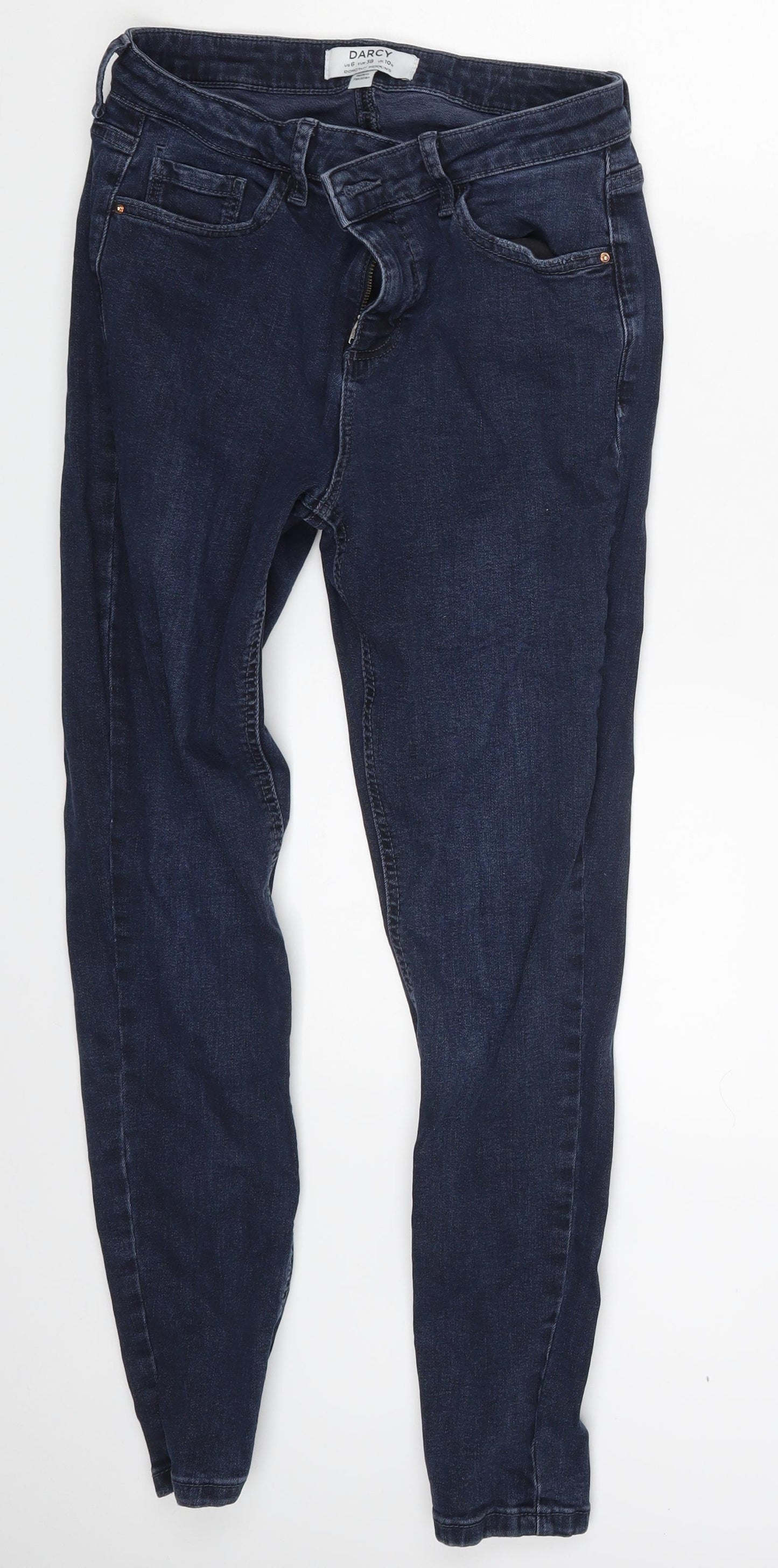 Darcy Womens Blue  Denim Skinny Jeans Size 6 L25 in