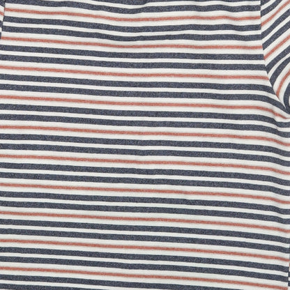 Glamorous Womens Multicoloured Striped   T-Shirt Size 10