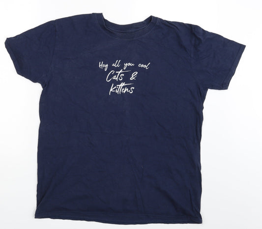 Preworn Mens Blue    T-Shirt One Size