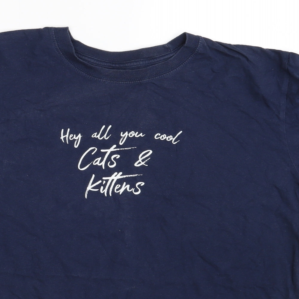 Preworn Mens Blue    T-Shirt One Size