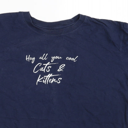 Preworn Mens Blue    T-Shirt One Size