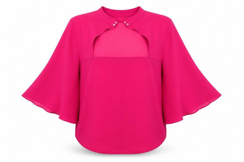 Womens UK Size One Size Preworn Pink Basic Blouse