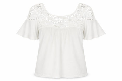 Womens UK Size 6 Primark Ivory Basic Blouse