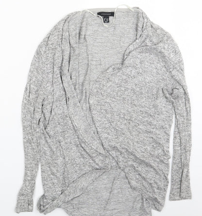 Womens UK Size 14 Atmosphere Grey Wrap Jumper