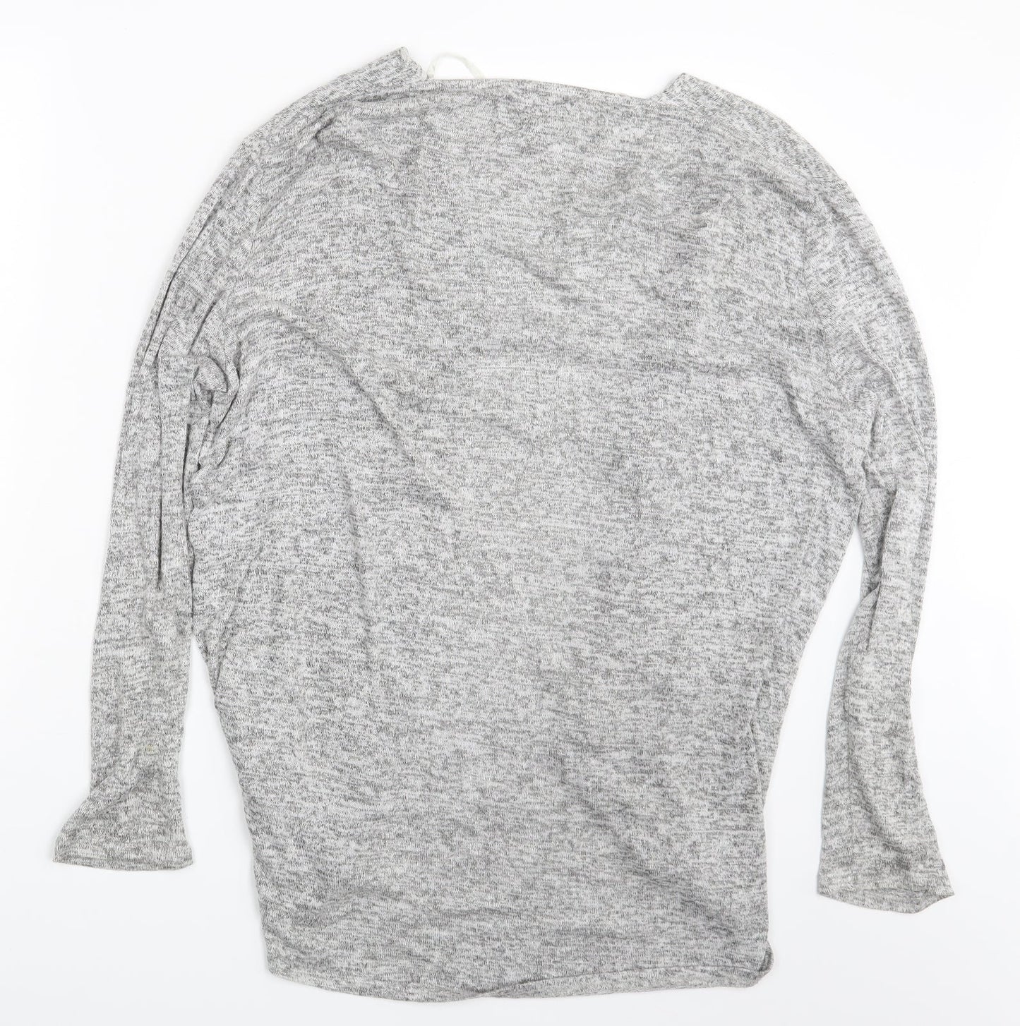 Womens UK Size 14 Atmosphere Grey Wrap Jumper