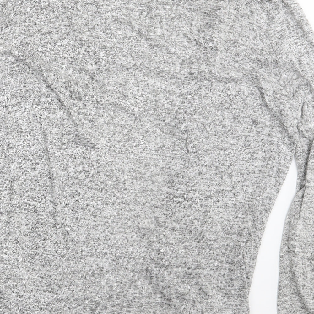 Womens UK Size 14 Atmosphere Grey Wrap Jumper