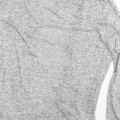 Womens UK Size 14 Atmosphere Grey Wrap Jumper