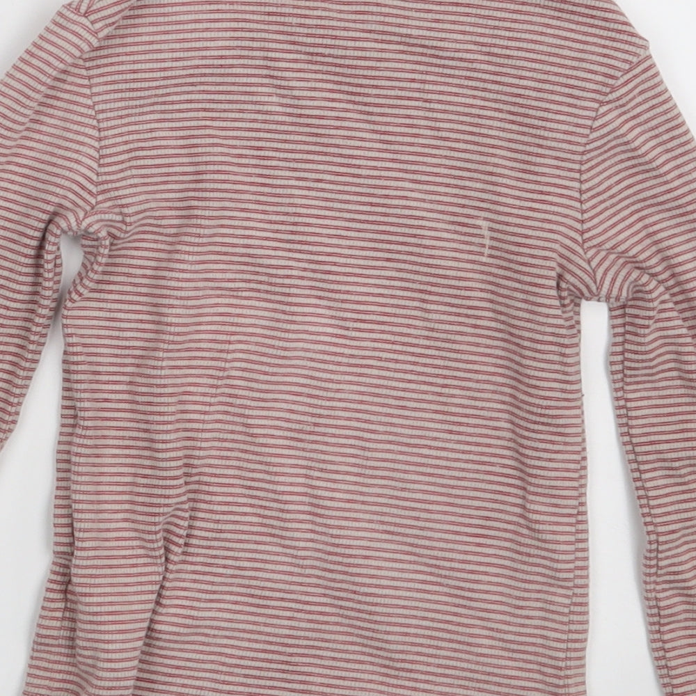 NEXT Girls Pink Striped  Pullover Jumper Size 4 Years