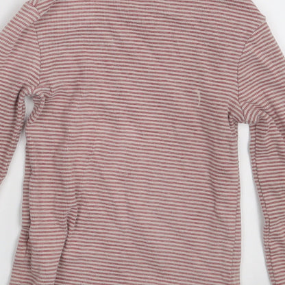 NEXT Girls Pink Striped  Pullover Jumper Size 4 Years