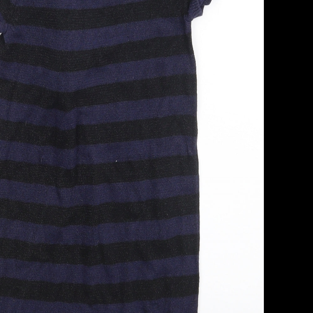 H&M Girls Blue Spotted  A-Line  Size 6-7 Years