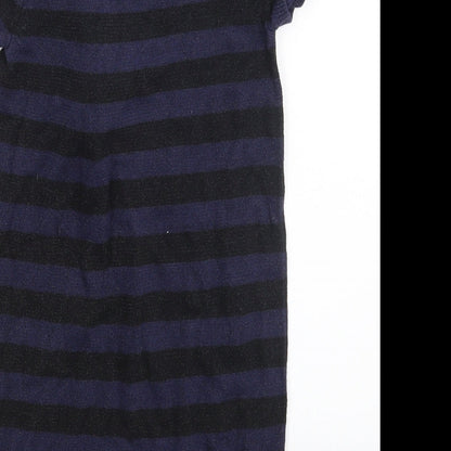 H&M Girls Blue Spotted  A-Line  Size 6-7 Years