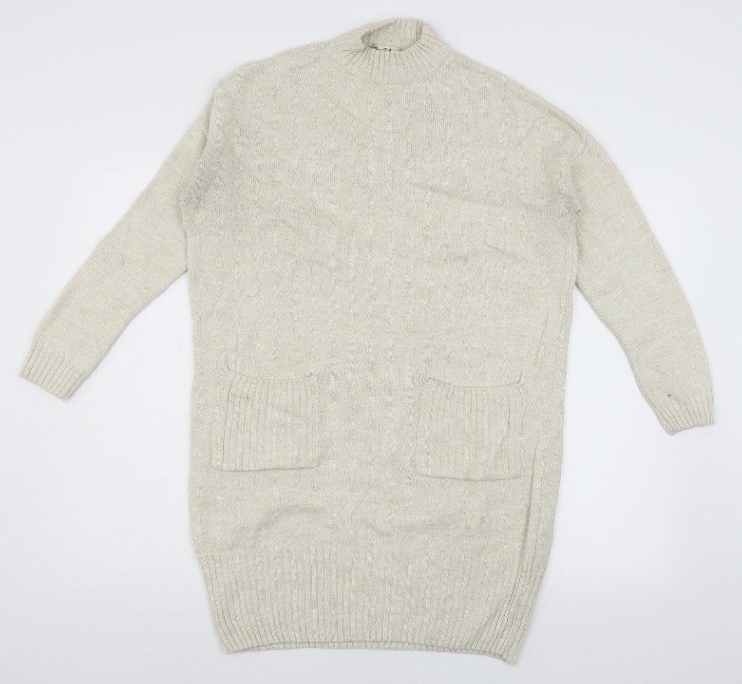 Womens UK Size 6 Miss Selfridge Ivory Pullover Jumper