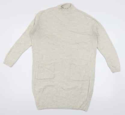 Womens UK Size 6 Miss Selfridge Ivory Pullover Jumper