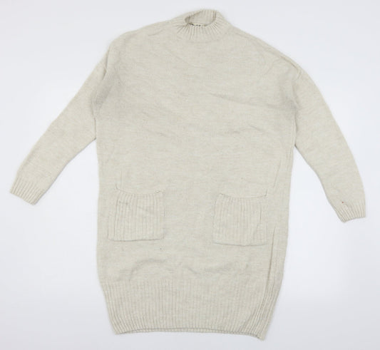 Womens UK Size 6 Miss Selfridge Ivory Pullover Jumper