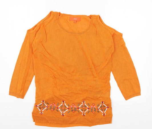 Womens UK Size 6 NEXT Orange Pullover Jumper