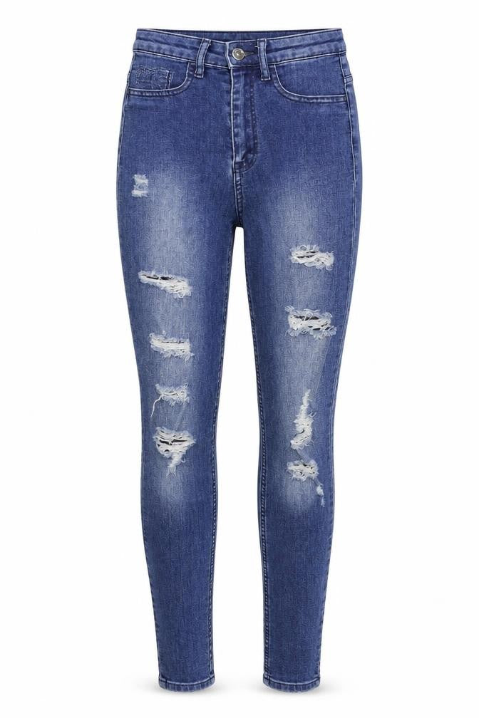 Womens UK Size 6 Divided by H&M Regular Fit Skinny Blue Jeans