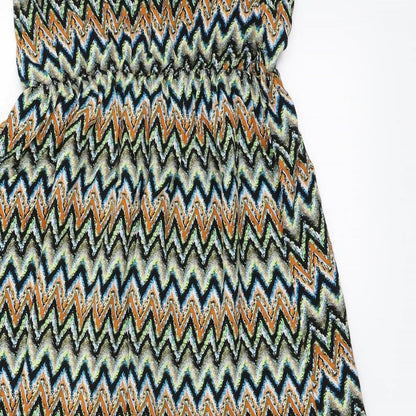 Alice & You Womens Multicoloured Striped  Fit & Flare  Size 10