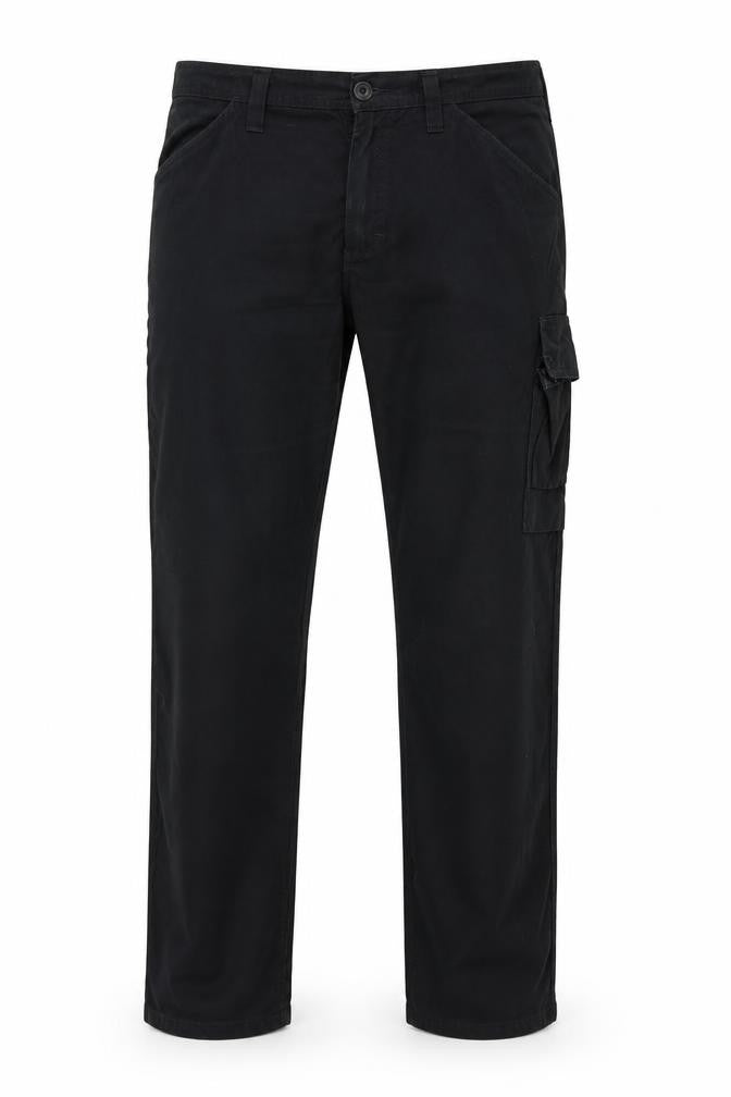 Mens UK Size 34 in Tranemo Regular Fit  Black Trousers