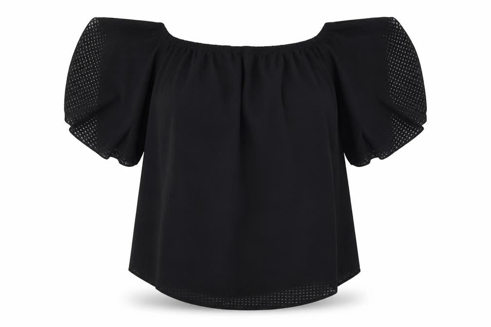 Womens UK Size 10 George Black Basic Blouse
