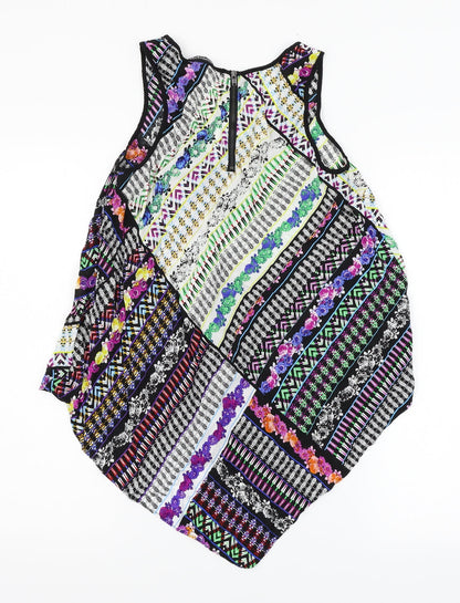 Womens UK Size 10 Warehouse Multicoloured Basic Tank