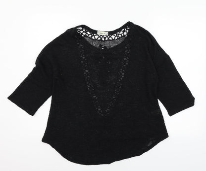 Womens UK Size L Ginger G Black Pullover Jumper