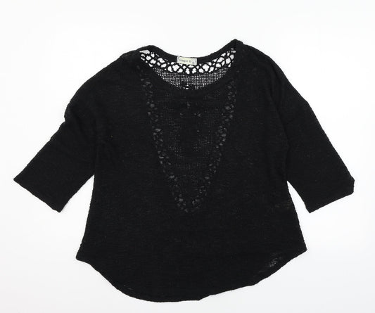 Womens UK Size L Ginger G Black Pullover Jumper