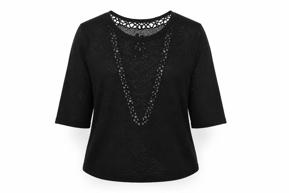Womens UK Size L Ginger G Black Pullover Jumper