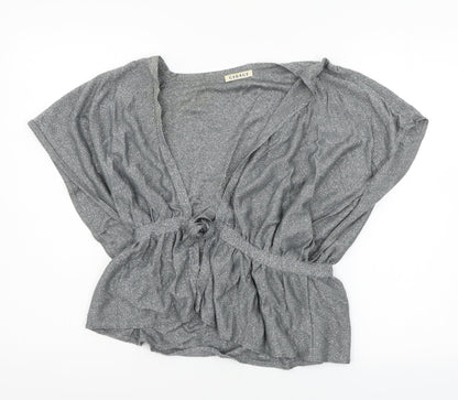 George Womens Grey  Knit Cardigan Jumper Size 12