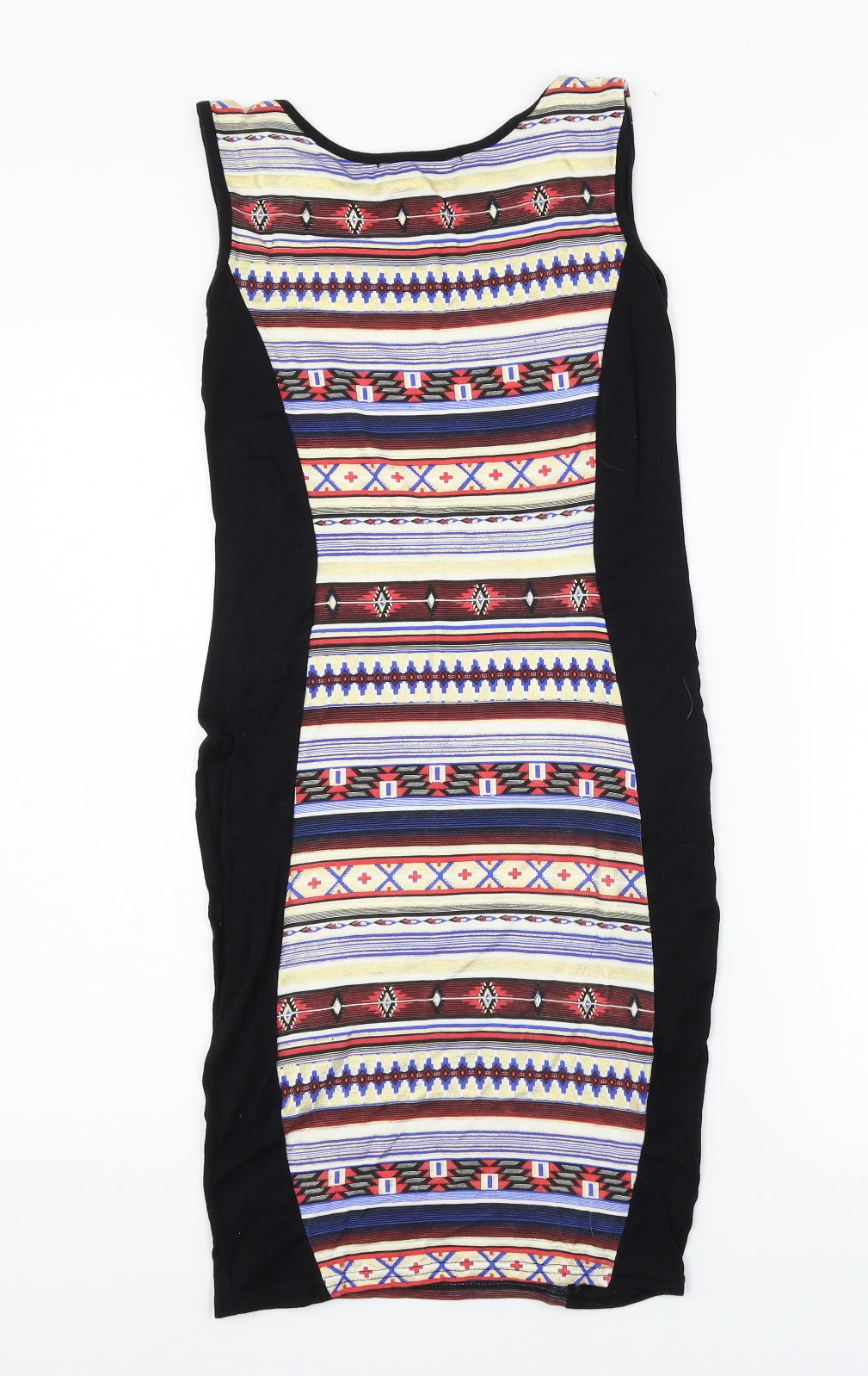 PARISIAN SIGNATURE Womens Multicoloured Geometric Jersey Bodycon  Size S