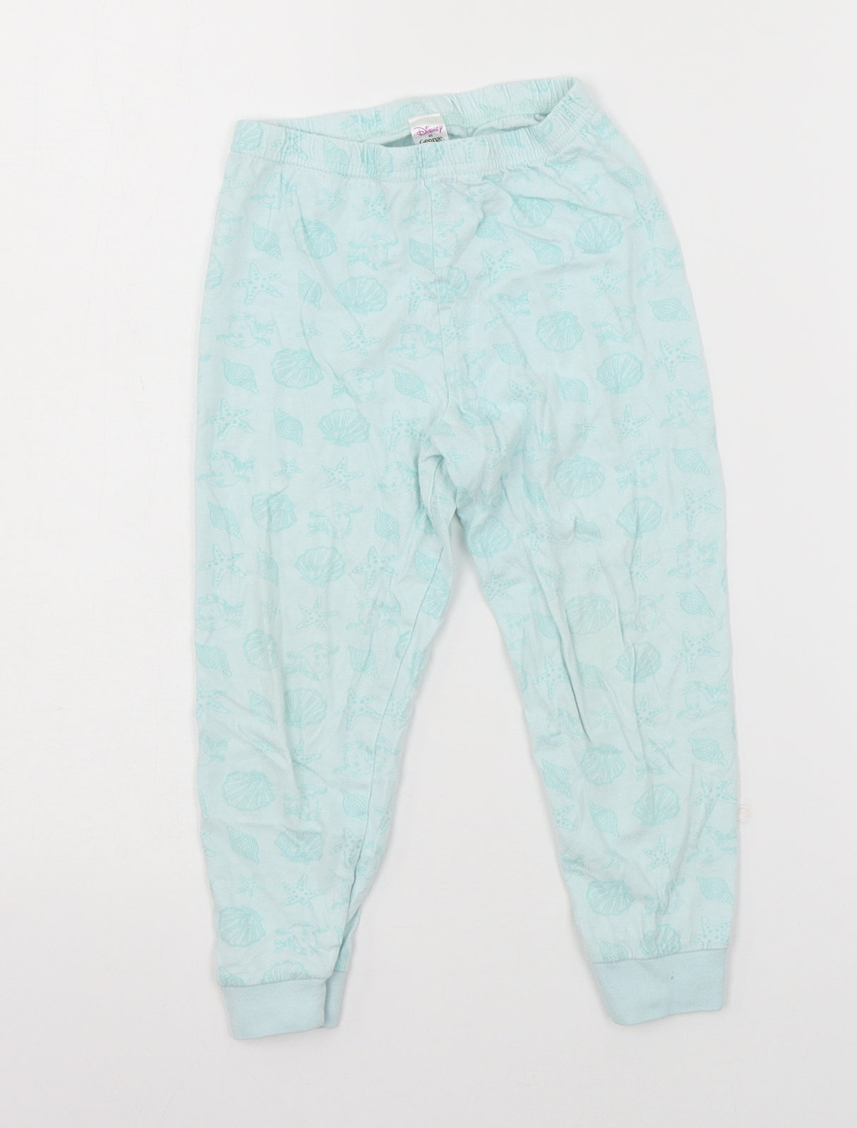 George Girls Black Geometric Jersey Capri Pyjama Pants Size 3-4 Years  - Shells