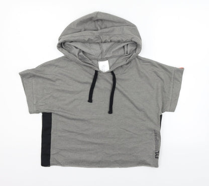 DECATHLON Womens Grey  Jersey Pullover Hoodie Size S  - FYL