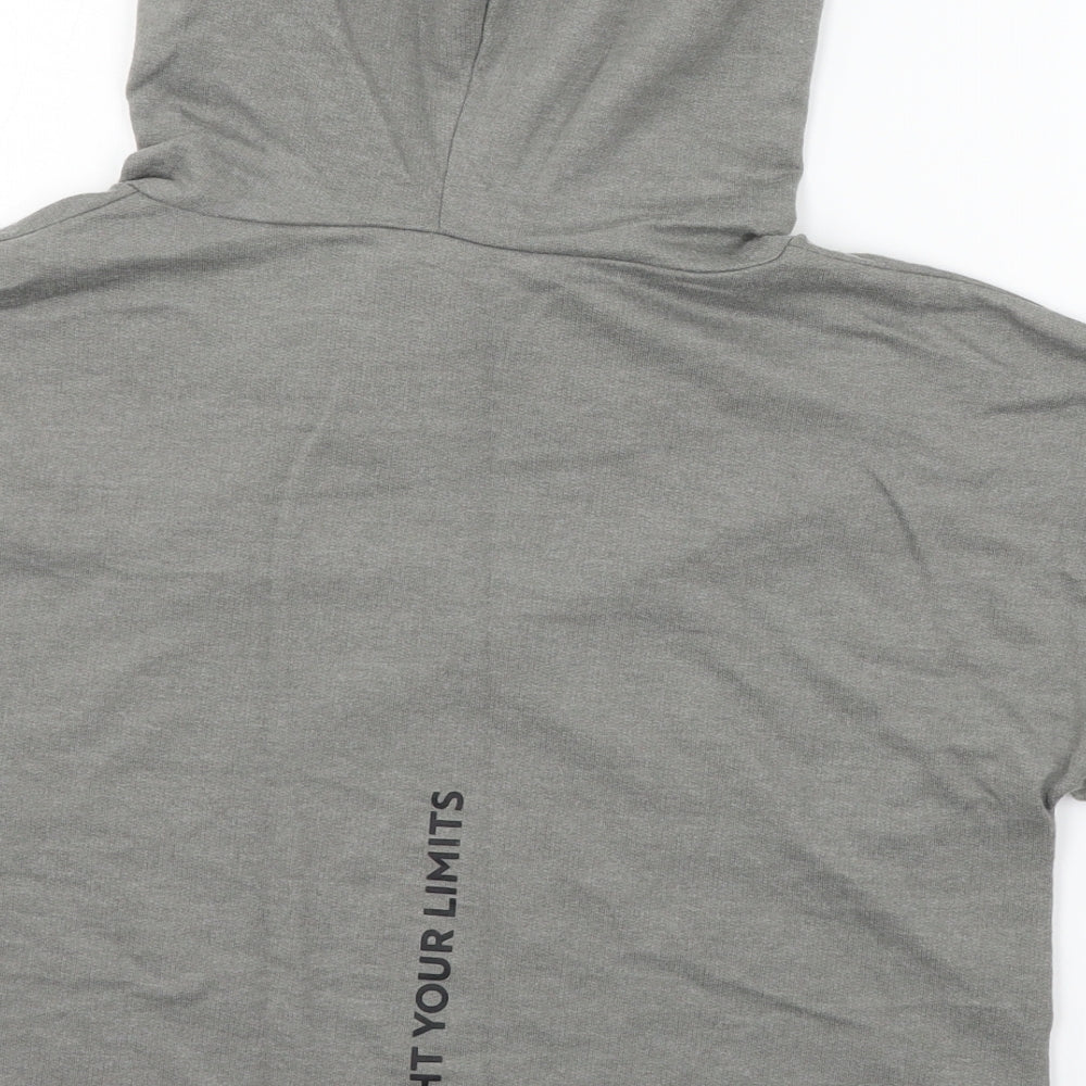 DECATHLON Womens Grey  Jersey Pullover Hoodie Size S  - FYL