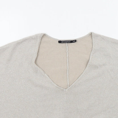 Womens UK Size 8 Atmosphere Beige Pullover Jumper