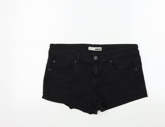 top shop Womens Black Colourblock  Bermuda Shorts Size 34