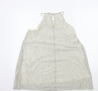 Primark Womens Gold Colourblock  A-Line  Size 14