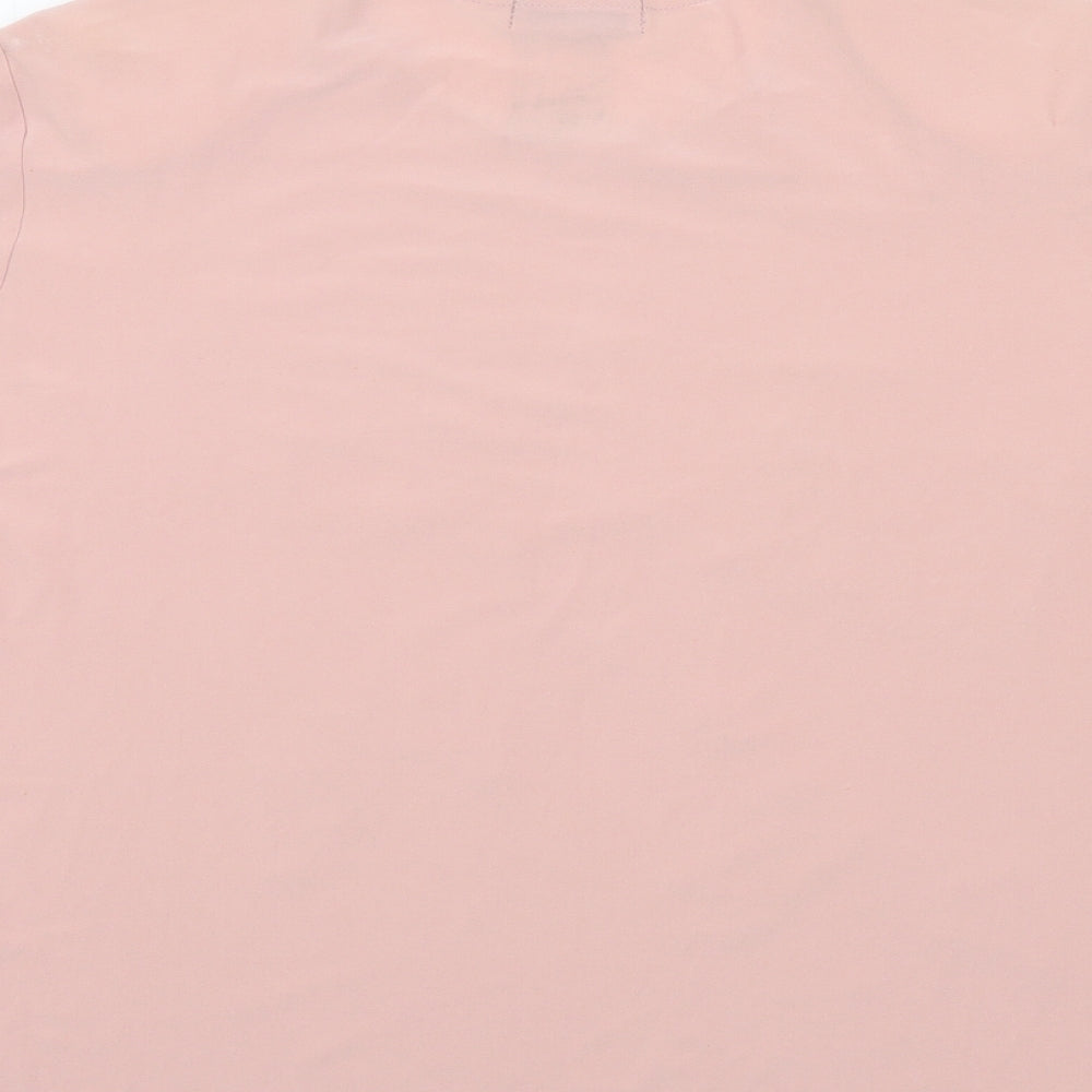 Womens UK Size 18 Sonic Pink Basic T-Shirt