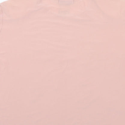 Womens UK Size 18 Sonic Pink Basic T-Shirt