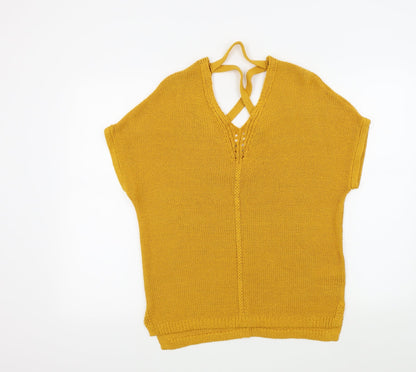 F&F Womens Yellow   Pullover Jumper Size 8