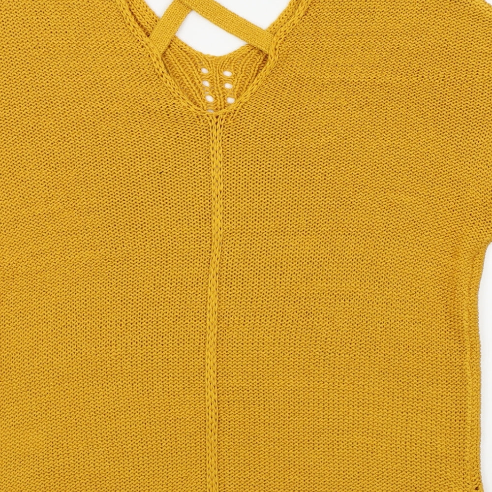 F&F Womens Yellow   Pullover Jumper Size 8