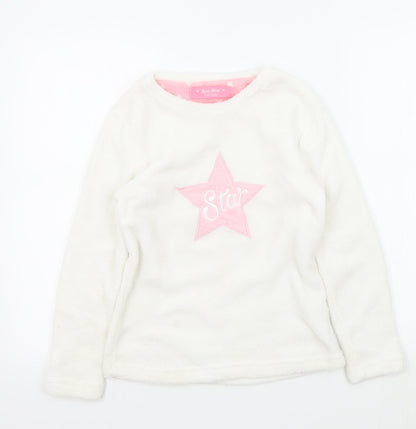 love sleep Girls White Colourblock  Top Pyjama Top Size 11-12 Years