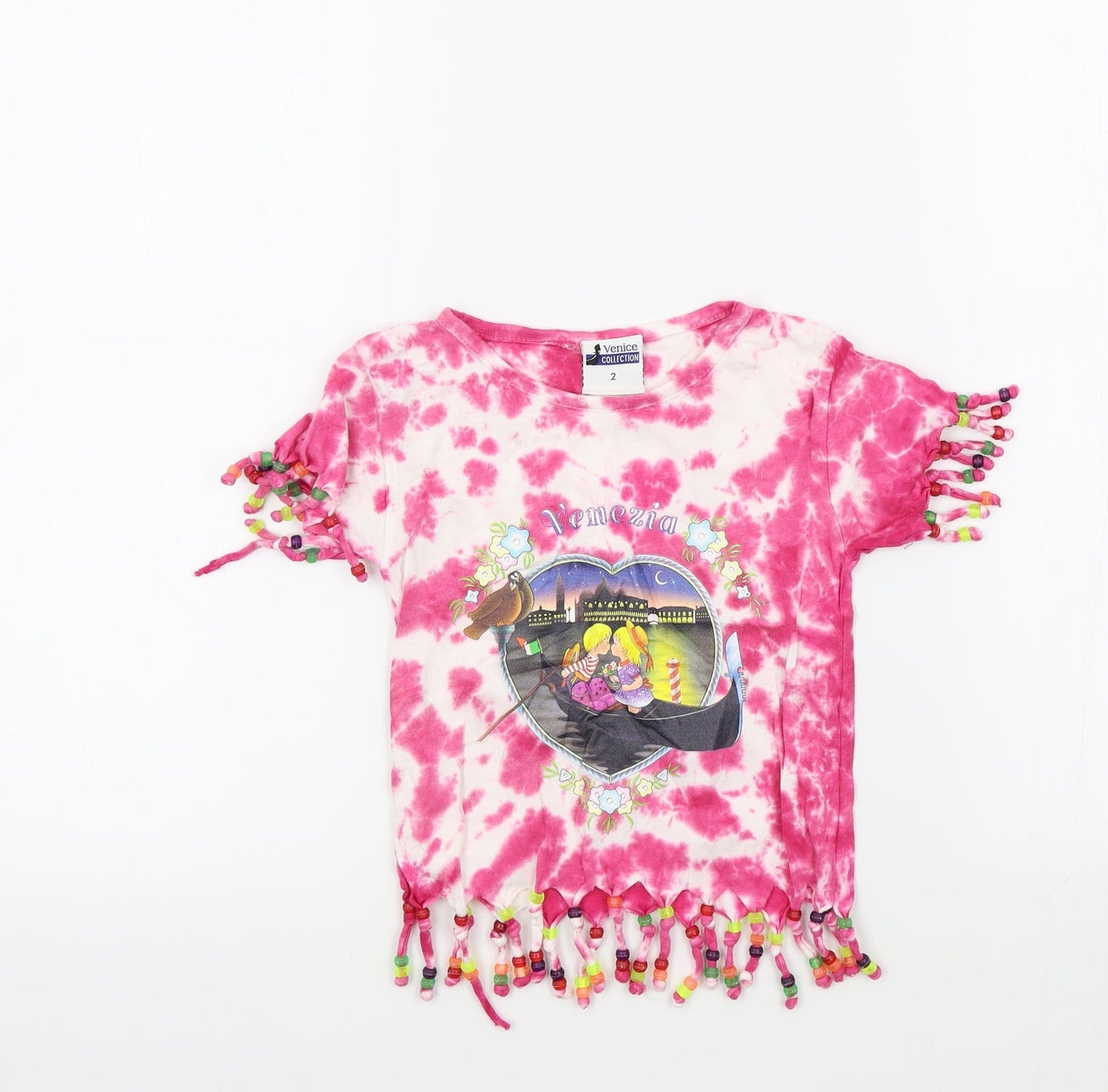 Venice Collection Girls Pink   Basic Dress Shirt Size 18-24 Months
