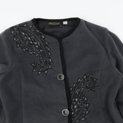 Bob Mackie Womens Grey   Jacket  Size M
