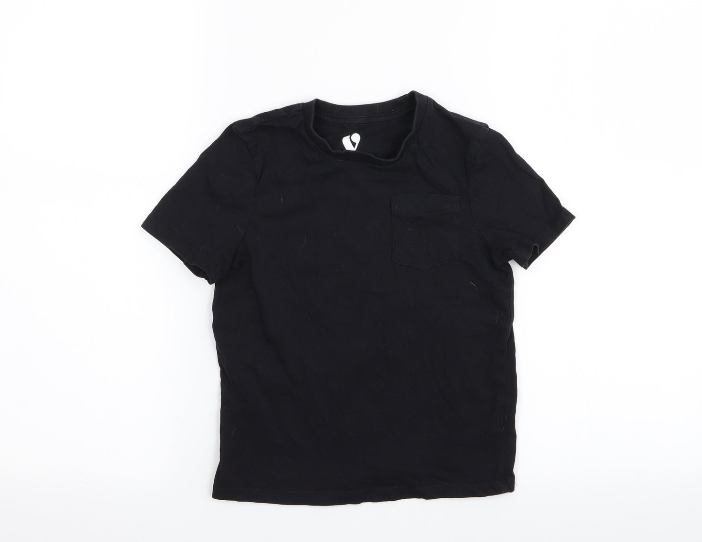 by very Boys Black   Basic T-Shirt Size 5-6 Years