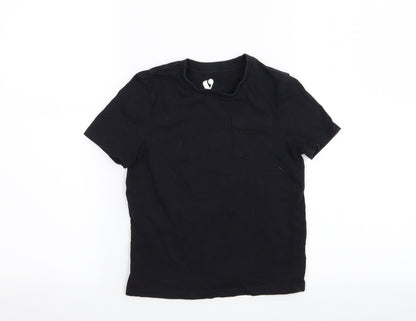 by very Boys Black   Basic T-Shirt Size 5-6 Years