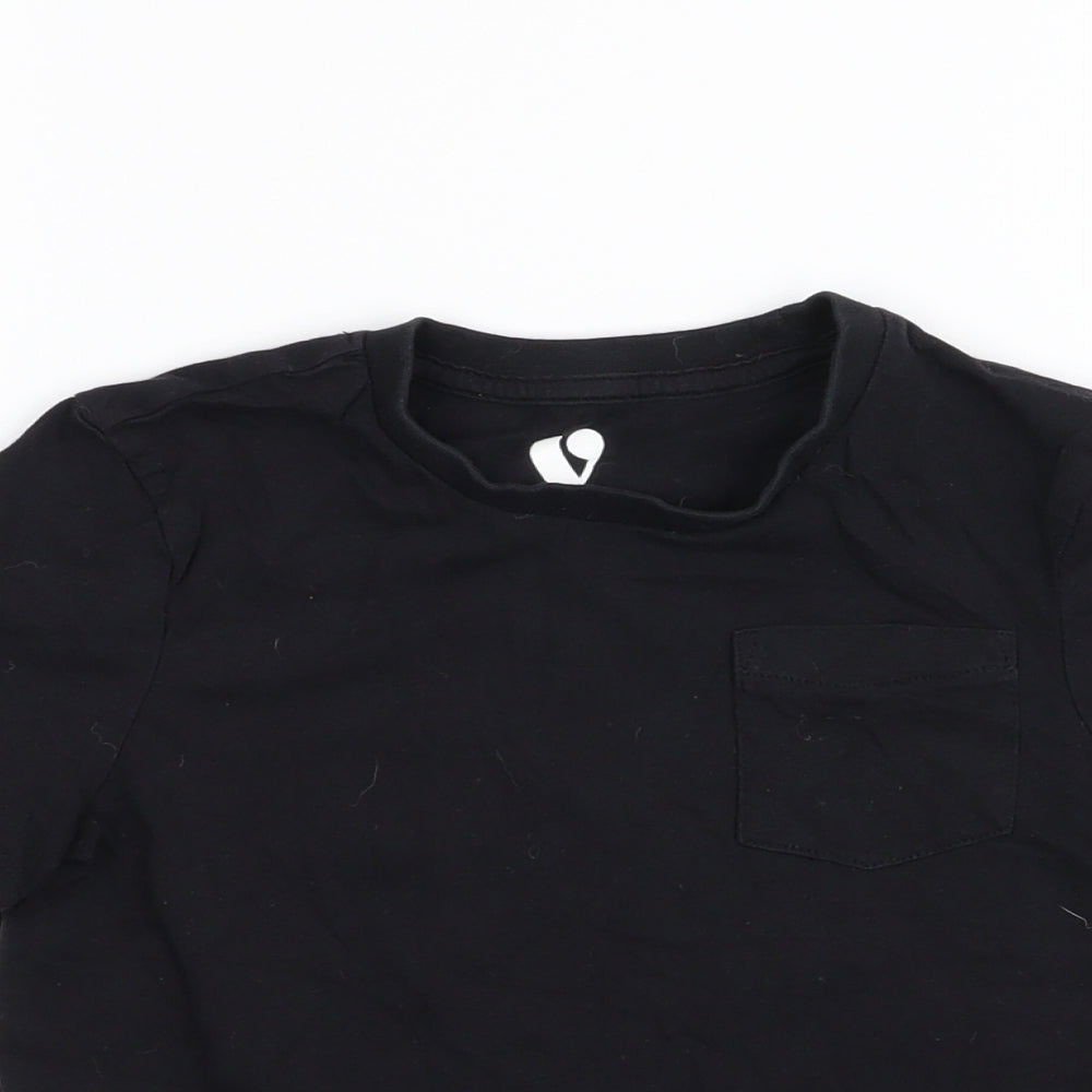 by very Boys Black   Basic T-Shirt Size 5-6 Years