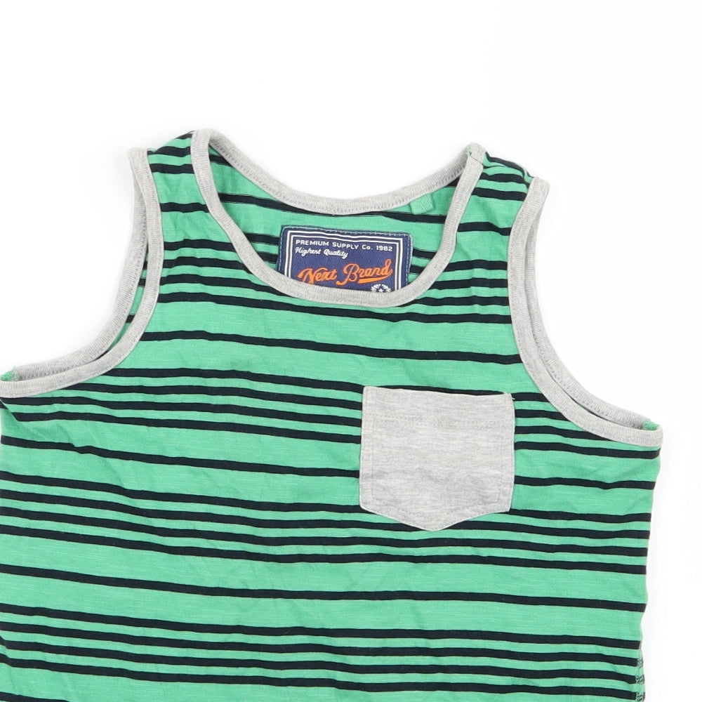 NEXT Boys Multicoloured Striped  Basic Tank Size 7 Years