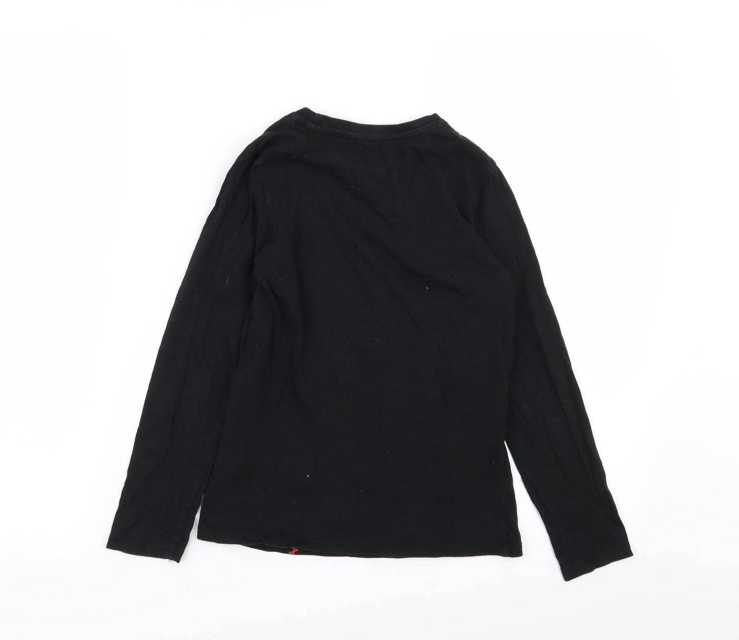 Pep and co Boys Black Geometric  Basic T-Shirt Size 8-9 Years
