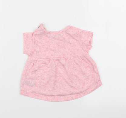 Nutmeg Girls Pink   T-Shirt Dress  Size 0-3 Months