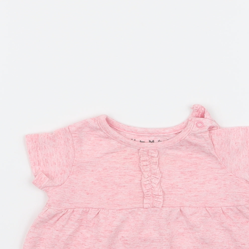 Nutmeg Girls Pink   T-Shirt Dress  Size 0-3 Months