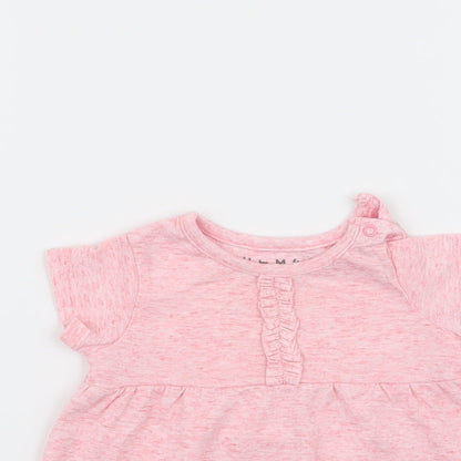 Nutmeg Girls Pink   T-Shirt Dress  Size 0-3 Months